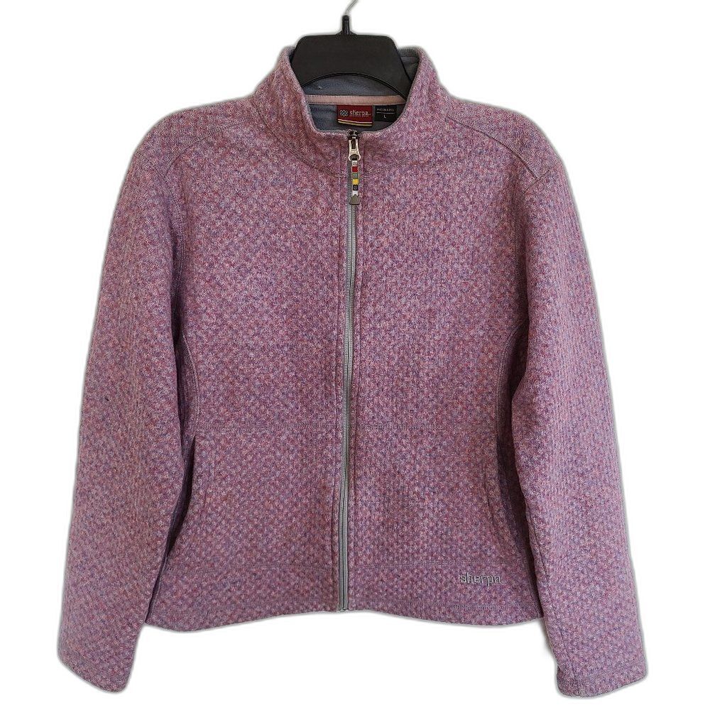 Sherpa Adventure Gear Full Zip Wool Jacket Made In Nepal Ethical Sustainable